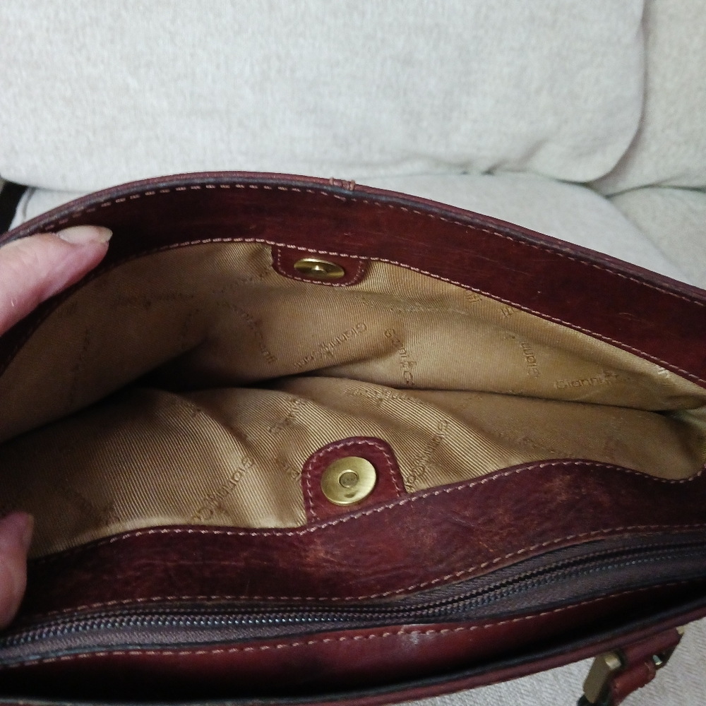 Gianni & Conii cognac leather shoulders bag - Picture 9 of 16